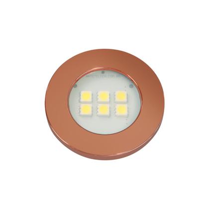 Imagem de Luminária Mini Circular 6 Led Bq 110/220 Cobre