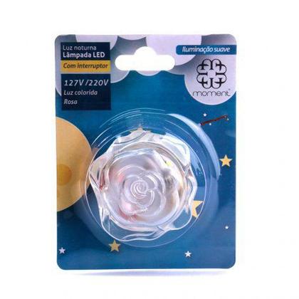 Imagem de Luminaria Noturna LED Bivolt Rosa Branco