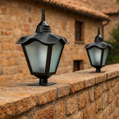 Imagem de Luminária para Muro Romana Externa em Alumínio