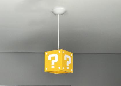 Imagem de Luminária Pendente Bloco Mario Interrogação  2 Cores