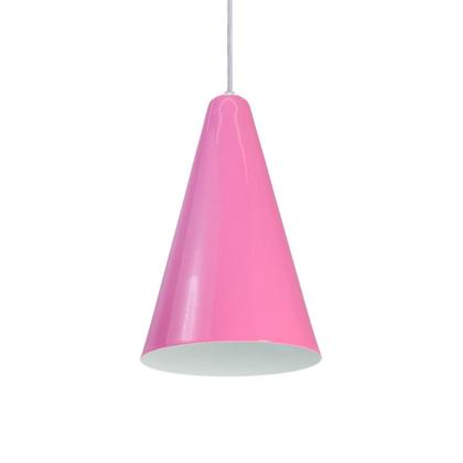 Imagem de Luminária Pendente Cone Com Interior Branco Brilho Com Fiação 110/220v
