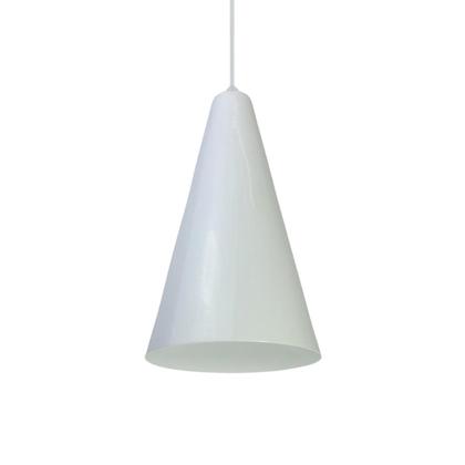 Imagem de Luminária Pendente Cone Com Interior Branco Brilho Com Fiação 110/220v