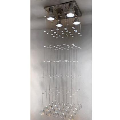 Imagem de Luminária Pendente De Cristal Legítimo Para Sala De Jantar  - Vai Com Lâmpada