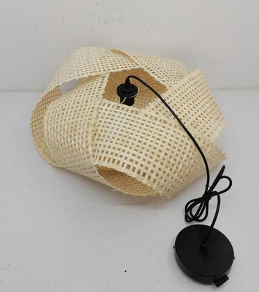 Imagem de Luminária Pendente de Vime Estilo Palha Rustico 54 cm
