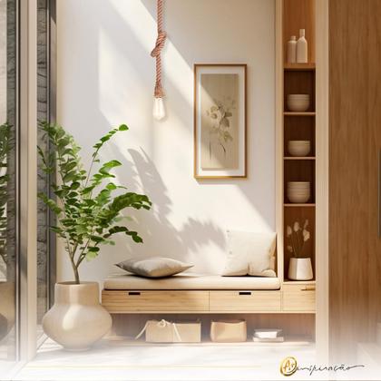 Imagem de Luminária Pendente Desing Rustico Corda Retro Decorativo