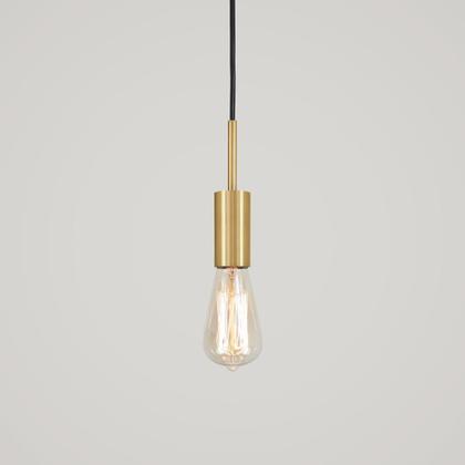 Imagem de Luminária Pendente Duplo Ilha Cozinha Sala Quarto Dourado