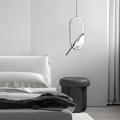 Imagem de Luminária Pendente LED Magpie - Preto e Prata - para Quarto - AC85-265V
