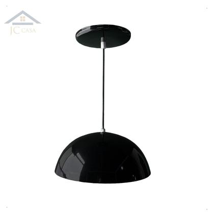 Imagem de Luminária Pendente Meia Lua 24cm Int Branco Fiação 110/220