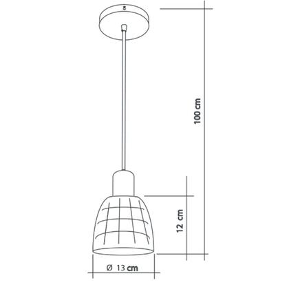 Imagem de Luminária Pendente Moderno Moema de Vidro E27 Bivolt