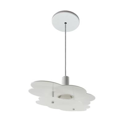 Imagem de Luminária Pendente Nuvem Infantil Branca Céu Quarto Criança Bebê Teto Bivolt E27