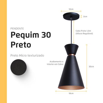 Imagem de Luminária Pendente Pequim 30 Cm Balcão Bancada Cozinha
