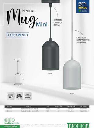 Imagem de Luminária Pendente Taschibra MUG Mini E27