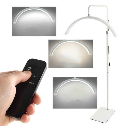 Imagem de Luminaria Piso Led 36w Meia Lua Arco Estestica Dentista Salao Beleza Casa Multiuso Cilios Maquiagem Estudio Tatuagem