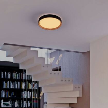 Imagem de Luminaria Plafon 3 Tons LED Controle Remoto Iluminaçao Comercial Residencial Ambiente Moderno Decorativo