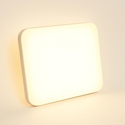 Imagem de Luminária Plafon Led 40w Quadrado Sobrepor Branco Quente