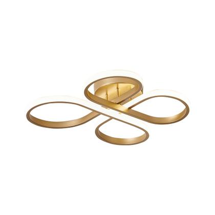 Imagem de Luminária Plafon Led Moderno Trevo Sala Quarto 3 Em 1 40w