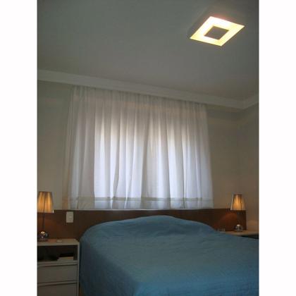 Imagem de Luminária Plafon Luz Indireta Sobrepor 30cm Preto Para 2 Lâmpadas E27