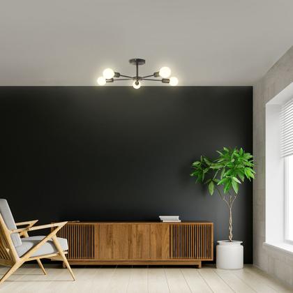 Imagem de Luminária plafon taschibra cyber-5 5xe27