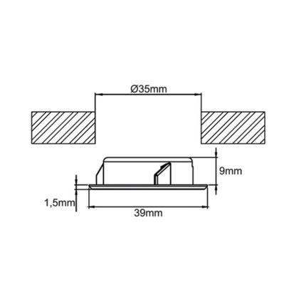 Imagem de Luminária POP Quadrada 3000k Branco Quente Flux-Volt Lumitek-Cores
