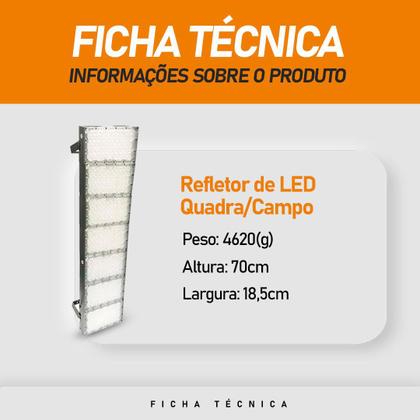 Imagem de Luminaria Refletor Led 700w N2 Ip68 Holofote Bivolt Luz Branca