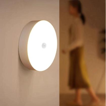 Imagem de Luminaria Sensor De Presença E Movimento Led Luz Noturna Inteligente Sem Fio Recarregável Usb