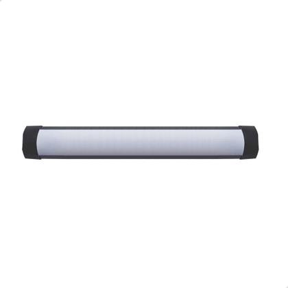 Luminária Slim Preta LED Linear Sobrepor 60cm 18W 6500k - INLUSS Imagem de Luminária Slim Preta LED Linear Sobrepor 60cm 18W 6500k