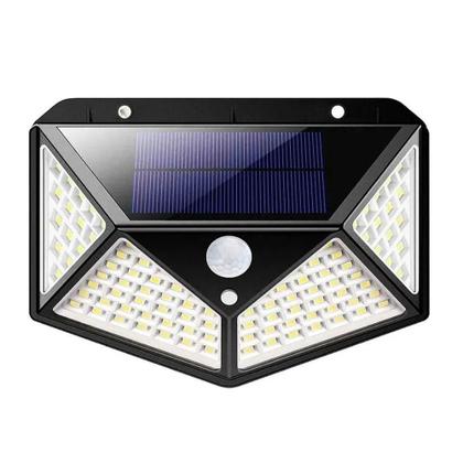 Imagem de Luminaria Solar 100 Led Sensor Movimento Kit 7 Und Spot