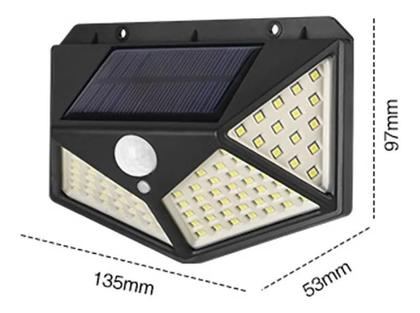 Imagem de Luminária Solar 100 LEDs Sensor Movimento 10W