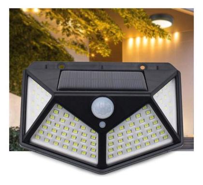 Imagem de Luminária Solar 100 Leds Sensor Presença  À Prova D' Água