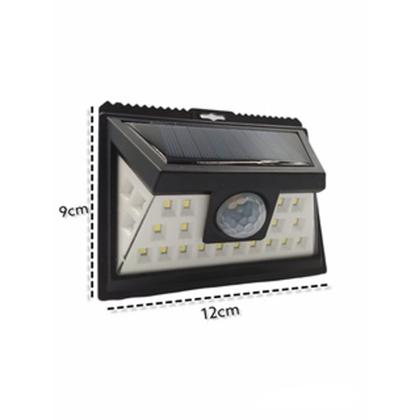 Imagem de Luminária Solar 24 Led Com Sensor de Presença À Prova D'água SL-366