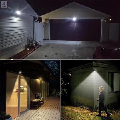 Imagem de Luminária Solar 30 LEDs Com Sensor Presença À Prova D' Água Fotocélula