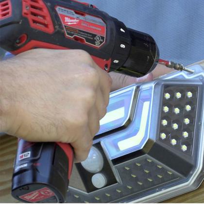 Imagem de Luminaria Solar Bion Spot Sensor Movimento Led Iluminaçao Decoraçao Lampada Parede Detecta Presença Jardim Quintal