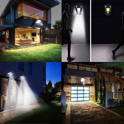 Imagem de Luminária Solar Com 128 LEDs Com Sensor de Presença 200W - DY8790