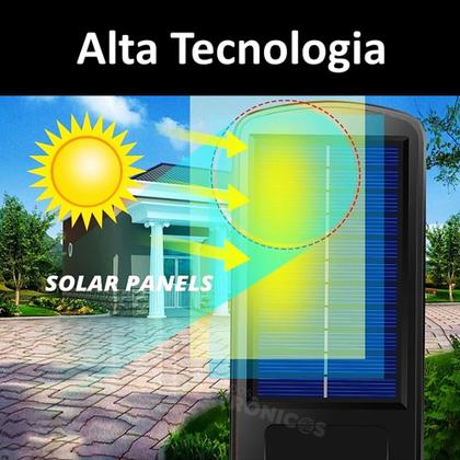 Imagem de Luminária Solar Com 128 LEDs Com Sensor de Presença 200W - DY8790