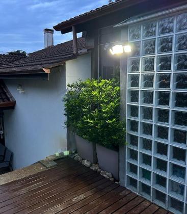 Imagem de Luminária Solar com Sensor e Controle Remoto 218 leds 3 cabeças placa acoplada