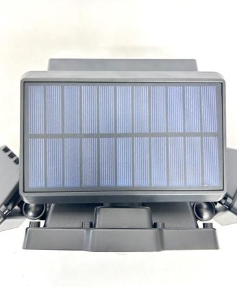 Imagem de Luminária Solar com Sensor e Controle Remoto 218 leds 3 cabeças placa acoplada