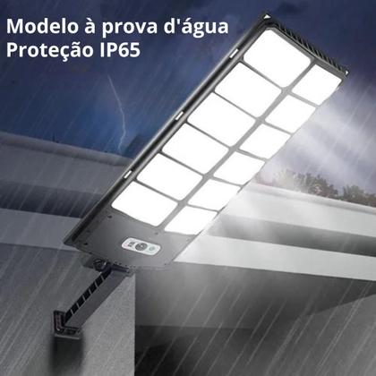 Imagem de Luminária Solar Holofote Poste Refletor 600w 504 Led Potente