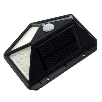 Imagem de Luminária Solar Lâmpada 100 Led Com Sensor Movimento Jardim