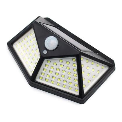 Imagem de Luminária Solar Lâmpada 100 Led Com Sensor Movimento Jardim