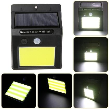 Imagem de Luminaria Solar Led Parede Lampada 48 Leds Sensor Movimento