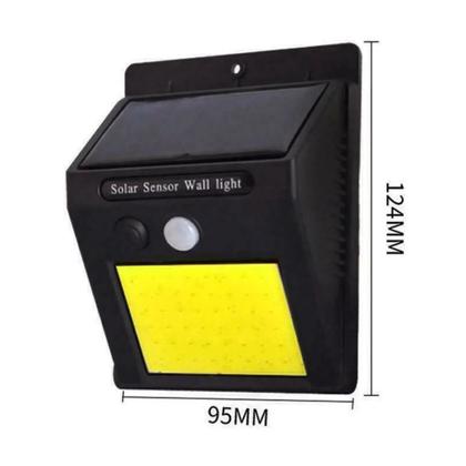 Imagem de Luminaria Solar Led Parede Lampada 48 Leds Sensor Movimento