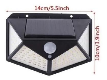 Imagem de Luminária Solar Parede 100 Led Sensor Presença Com 3 Funções