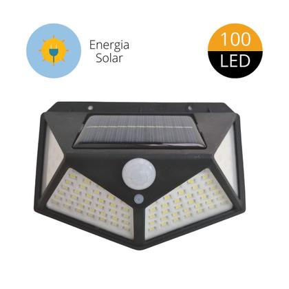 Imagem de Luminária Solar Parede 100 Led Sensor Presença Com 3 Funções