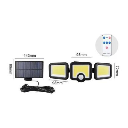 Imagem de Luminária Solar Parede 171 Cob Sensor Presença 3 funções Sep/