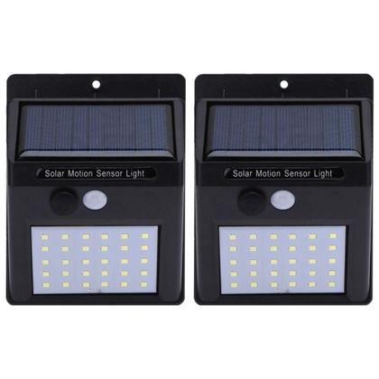 Imagem de Luminária Solar Parede 30 Leds sensor de Acendimento Automático GT512 - Lorben