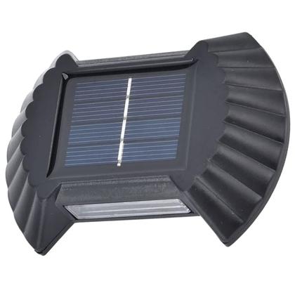 Imagem de Luminaria Solar Parede Led Arandela Spot Balizador Decoraçao Jardim Casa Quintal Area Externa Iluminaçao Segurança Rua Luz Indicativa