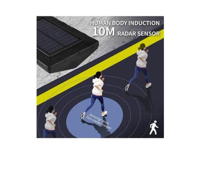 Imagem de Luminária Solar Poste Rua Parede Refletor 288 Led C/ Sensor