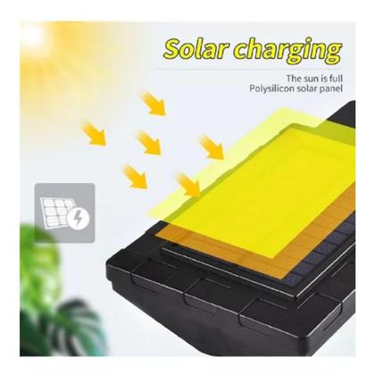 Imagem de Luminária Solar Poste Rua Parede Refletor 288 Led C/ Sensor