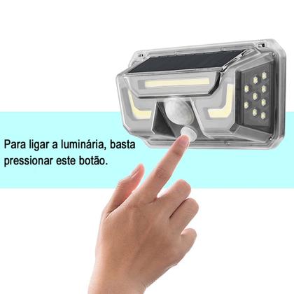 Luminaria Solar Sensor Bionico Movimento Spot Externo Lampada Led Branco Frio Parede Iluminaçao Proximidade Casa Jardim Segurança Rua Quintal Bionic L - LEVA PRA CASA Imagem de Luminaria Solar Sensor Bionico Movimento Spot Externo Lampada Led Branco Frio Parede Iluminaçao Proximidade Casa Jardim Segurança Rua Quintal Bionic L