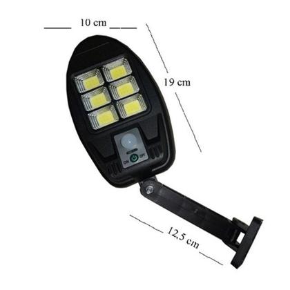 Imagem de Luminaria Solar Sensor de Movimento Presença Led Externo 3 Modos Parede Poste